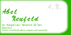 abel neufeld business card
